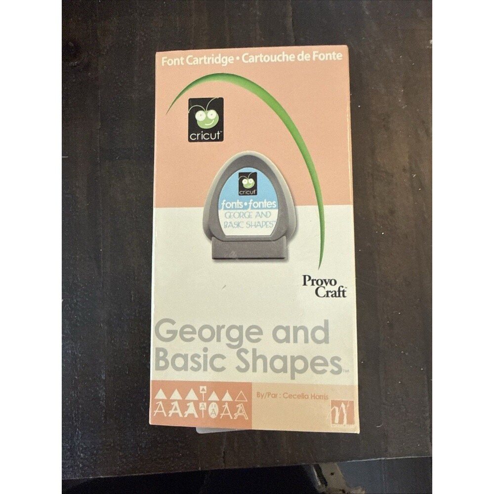 George and Basic Shapes Complete Scrapbooking Cricut Cartridge Inlay with Book